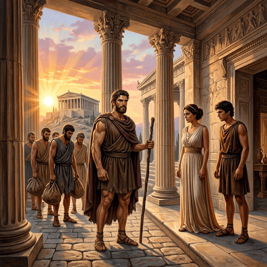 Make Odysseus younger and strong
